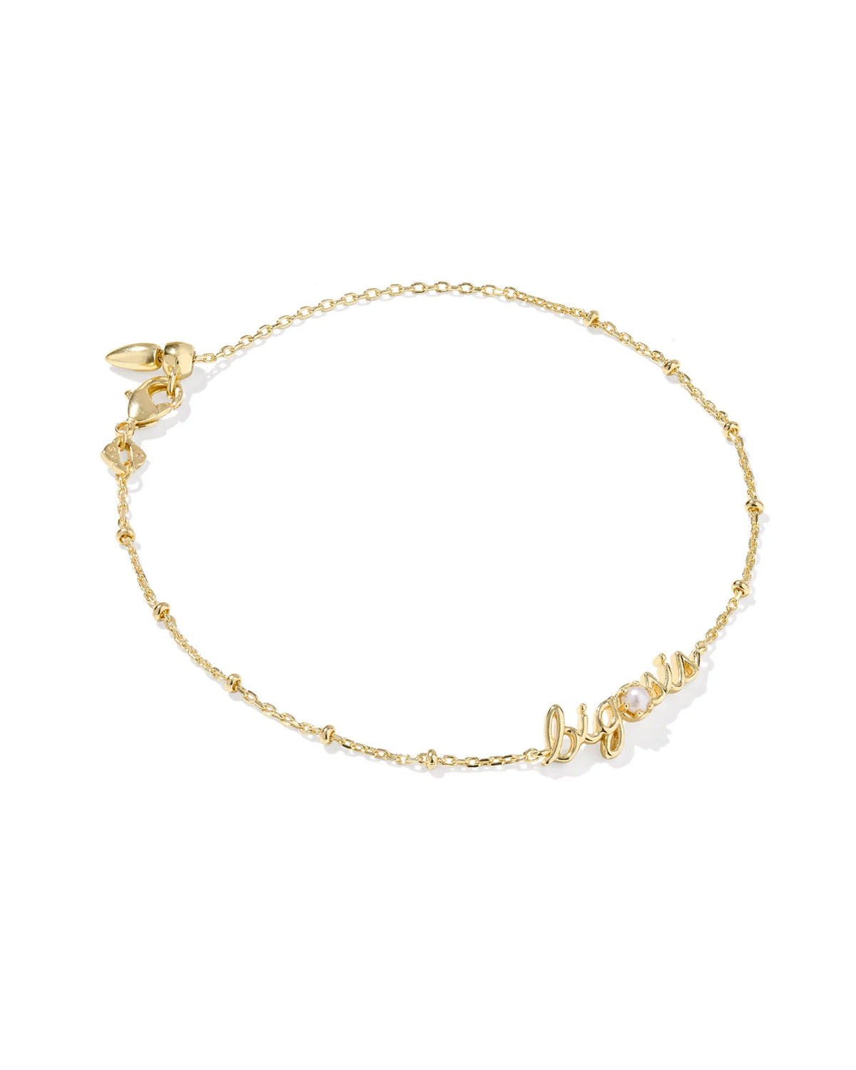 BIG SIS DELICATE CHAIN BRACELET GOLD FRESHWATER CULTURED PEARL