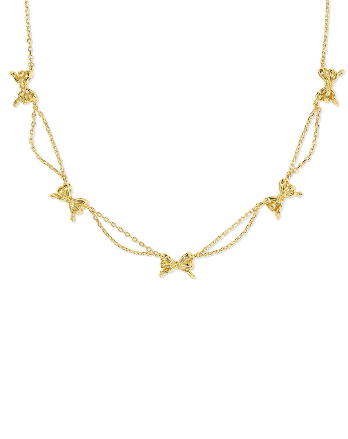 BOW STRAND NECKLACE GOLD