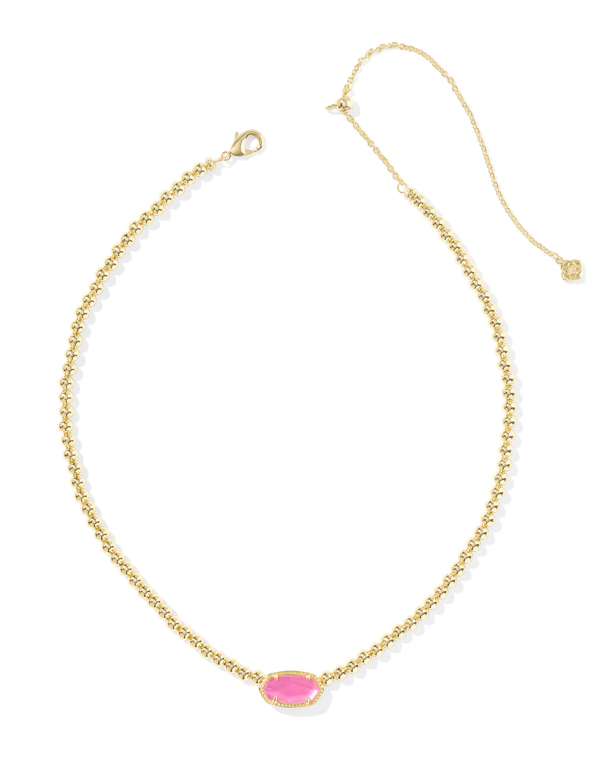 ELISA BEADED NECKLACE GOLD AZALEA ILLUSION