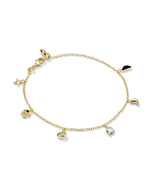 HALLOWEEN DELICATE CHAIN BRACELET GOLD MULTI MIX