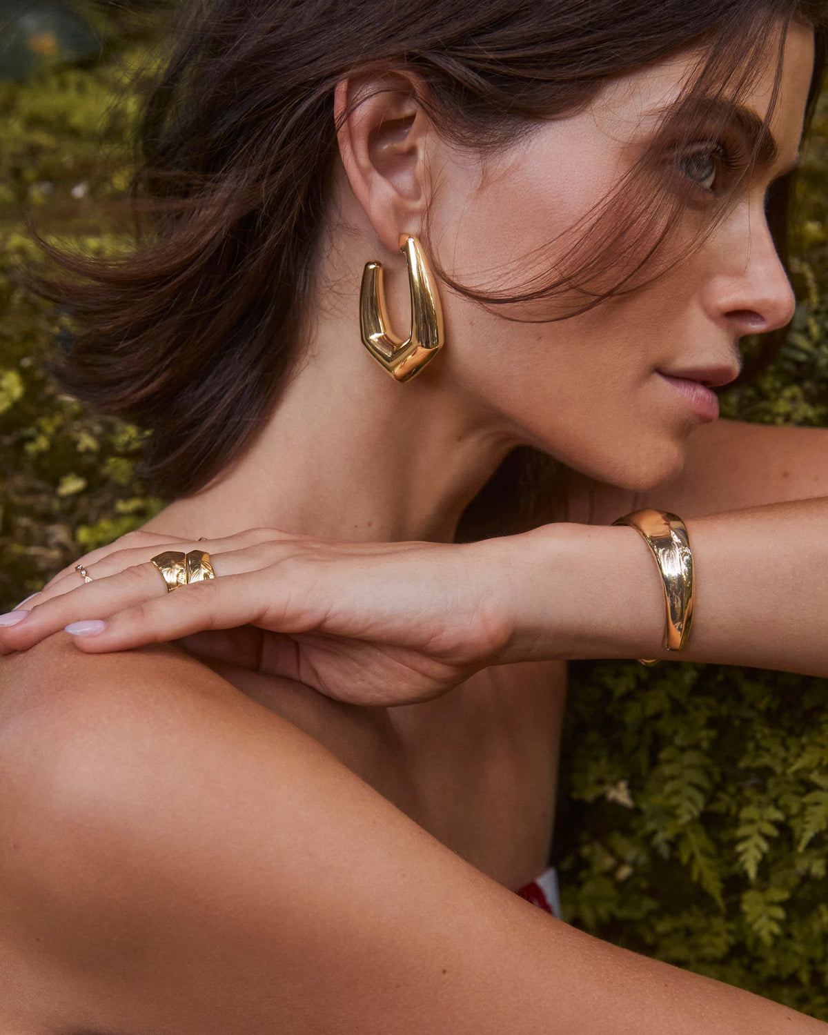 KAIA HOOP EARRINGS GOLD