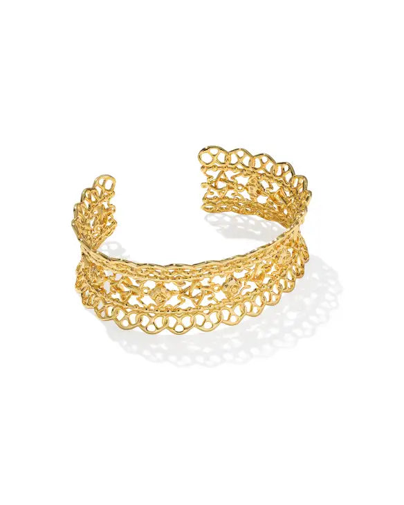 KRISTA LACE CUFF BRACELET GOLD M/L