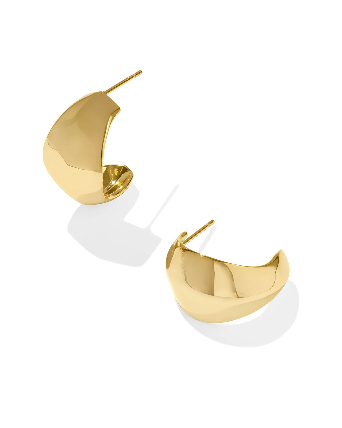KRISTA METAL HOOP EARRINGS GOLD