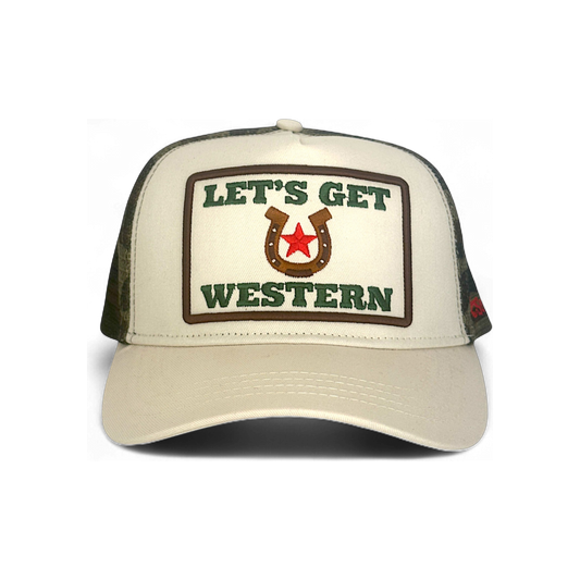 Let's Get Western Trucker - Camo