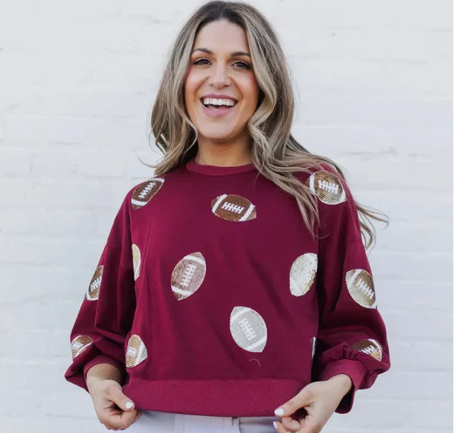 Sweatshirt Millie Garnet & Gold S