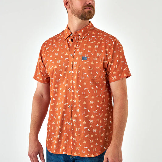 Performance Button Up - Gameday In Austin Small