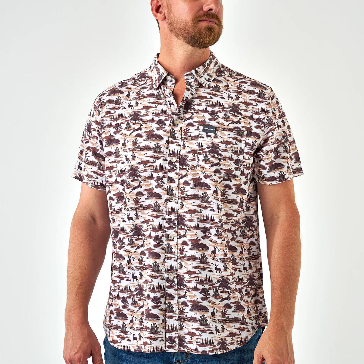 Performance Button Up - Brush Country Small