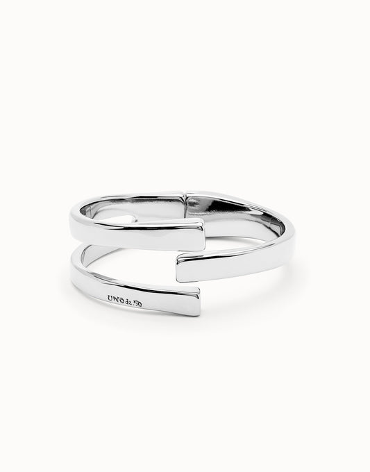 metal alloy rigid bracelet plated in sterling silver M
