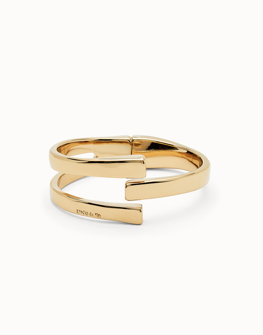 18k gold plated metal alloy rigid bracelet M