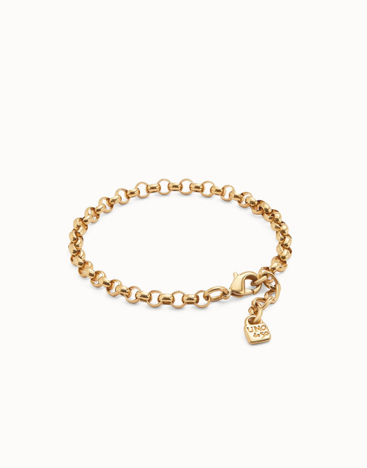18k gold plated metal alloy chain bracelet M
