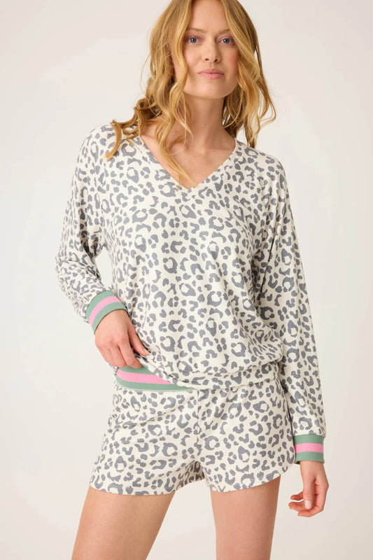 LONG SLEEVE LIFE IN LEOPARD