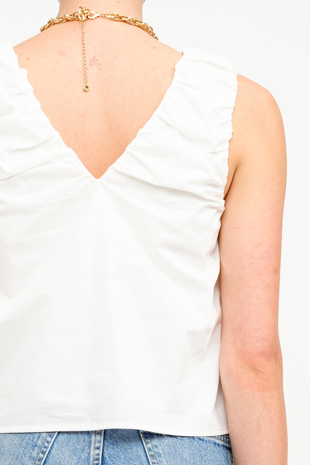 GRACE POPLIN TOP