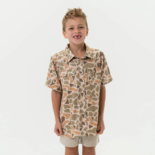 Youth - Performance Western Shirt - Venado Camo Small (5-6)