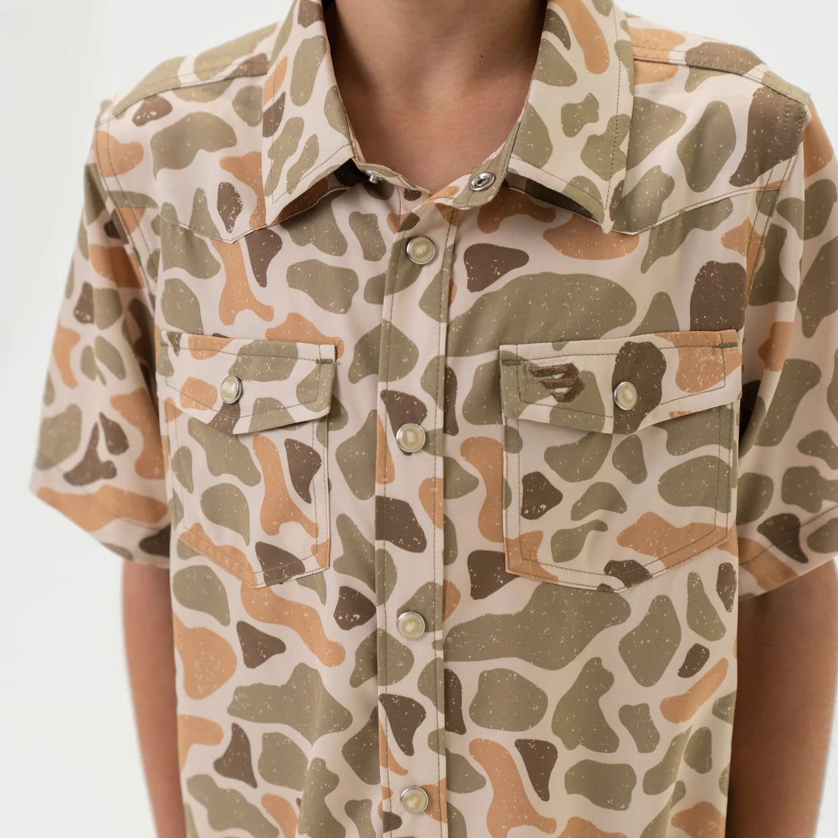 Youth - Performance Western Shirt - Venado Camo Large (10-12)
