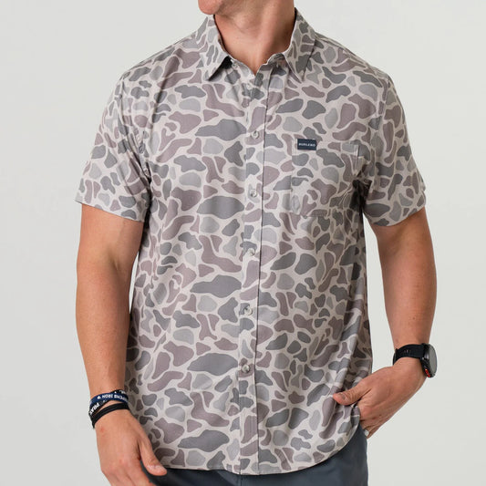 Performance Button Up - Classic Deer Camo Medium