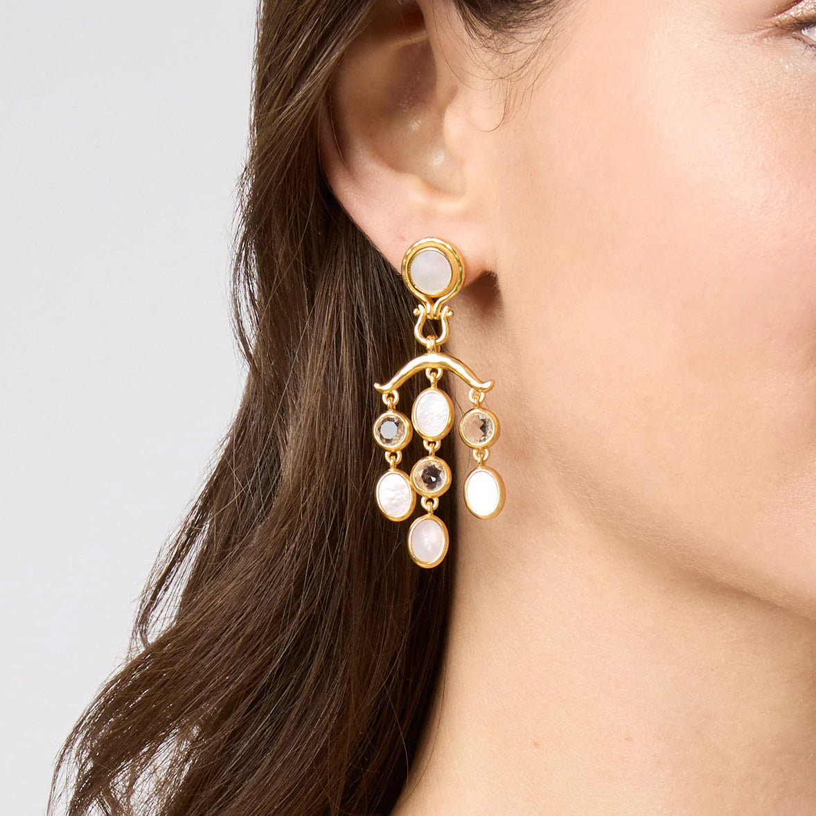 Saratoga Chandelier Earring Mother of Pearl