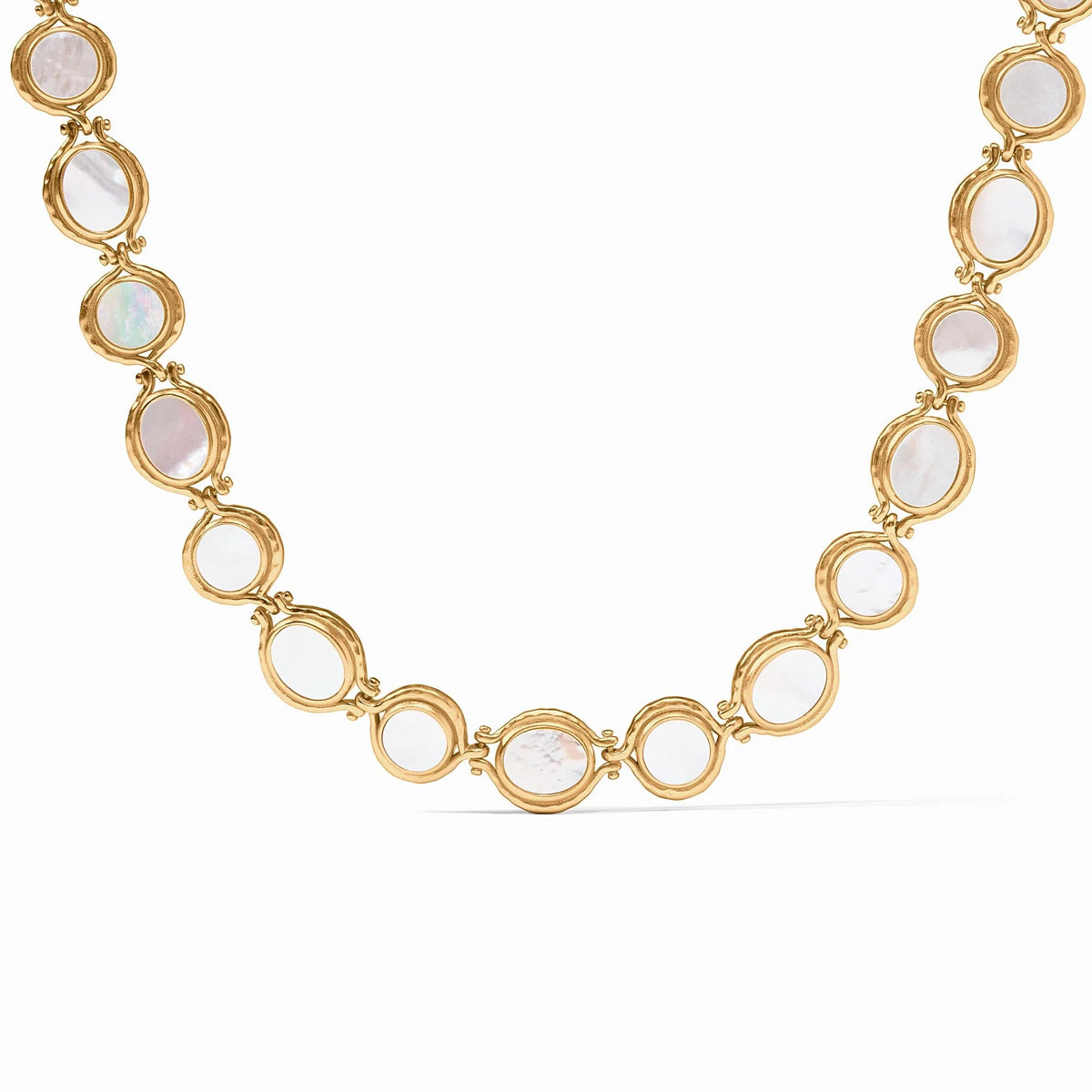 Saratoga Tennis Necklace Mother of Pearl