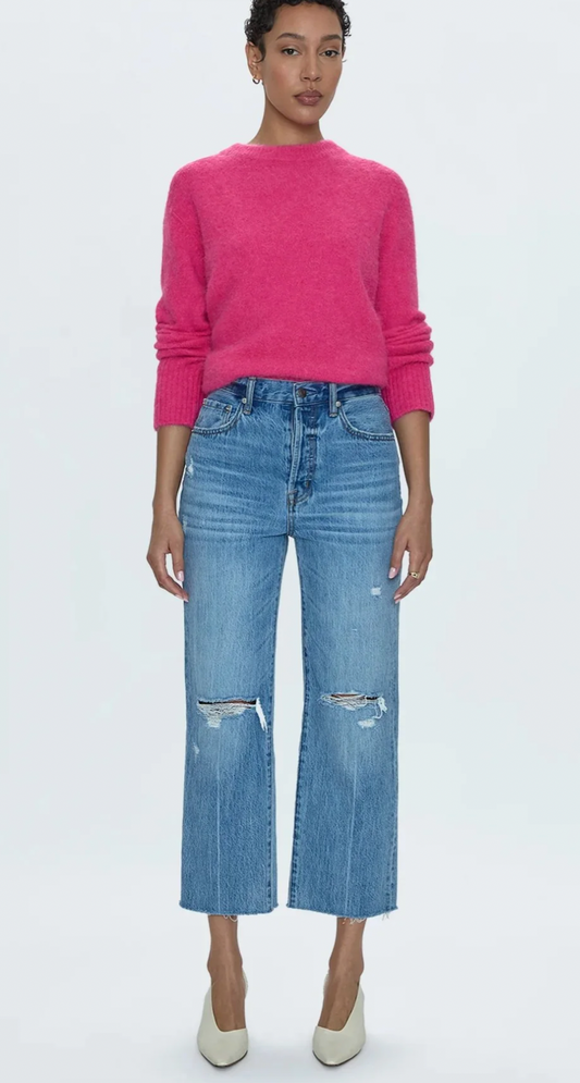 CASSIE CROP HIGH RISE STRAIGHT CROP