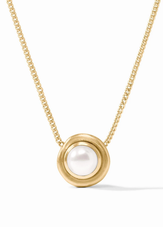 Wave Stone Delicate Necklace-Pearl-OS