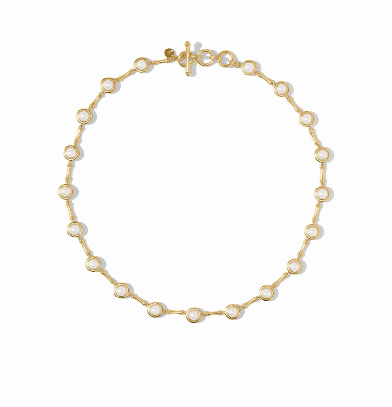 Bamboo Pearl Necklace-Pearl-OS