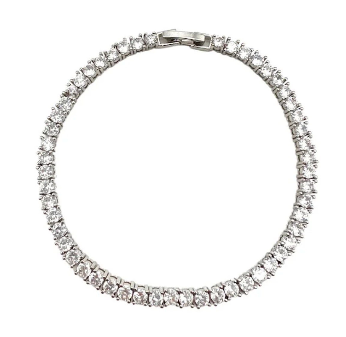 Karla Tennis Bracelet Silver 6.5