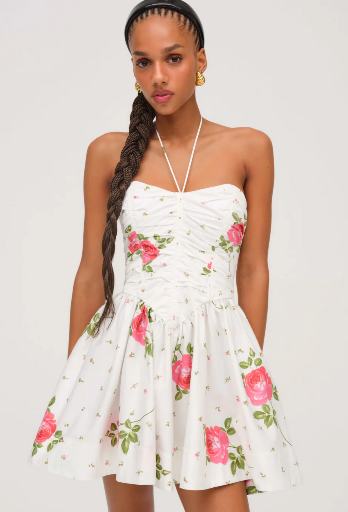 ROSEBUD CORSET MINI DRESS