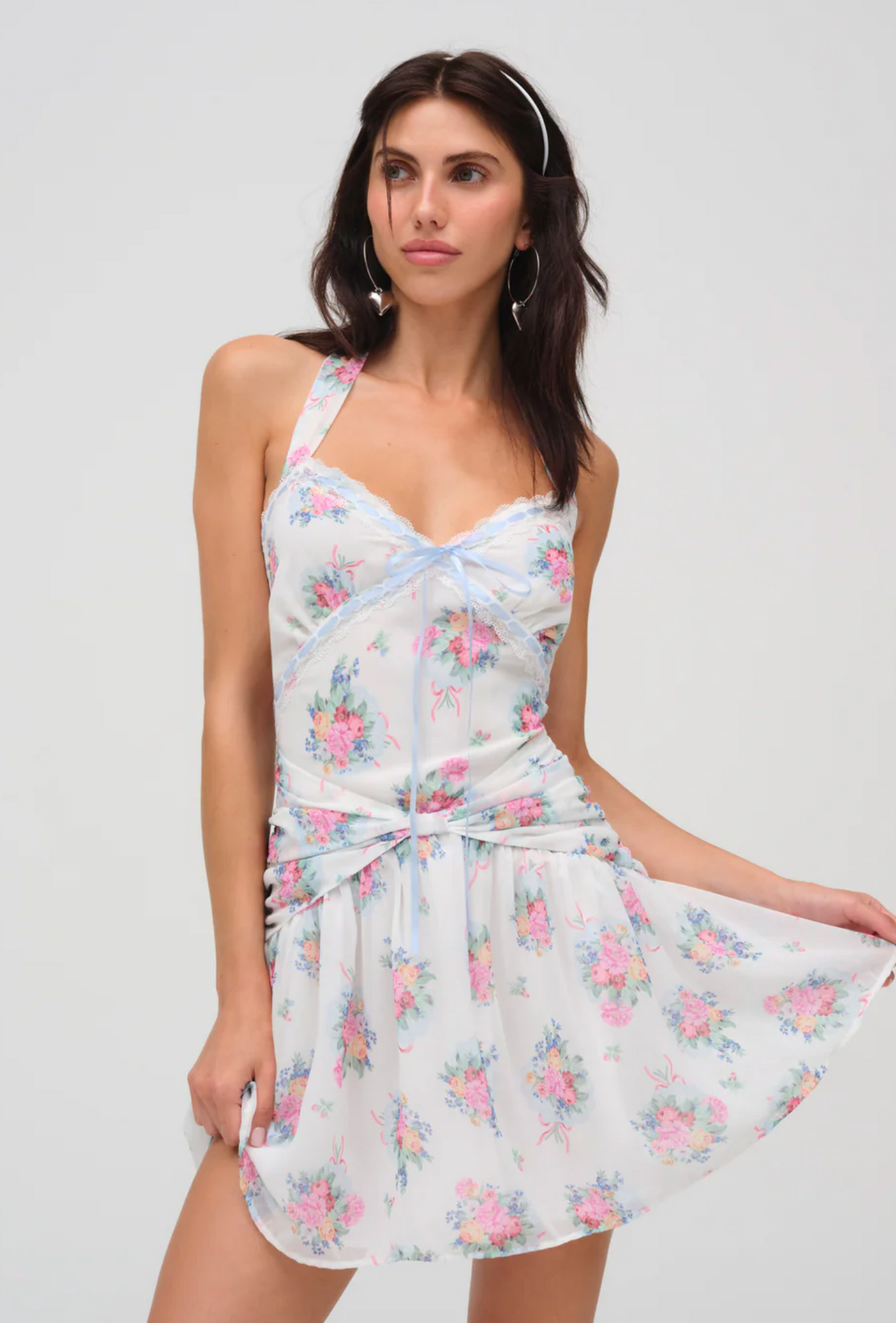 DOILY BOUQUET MINI DRESS