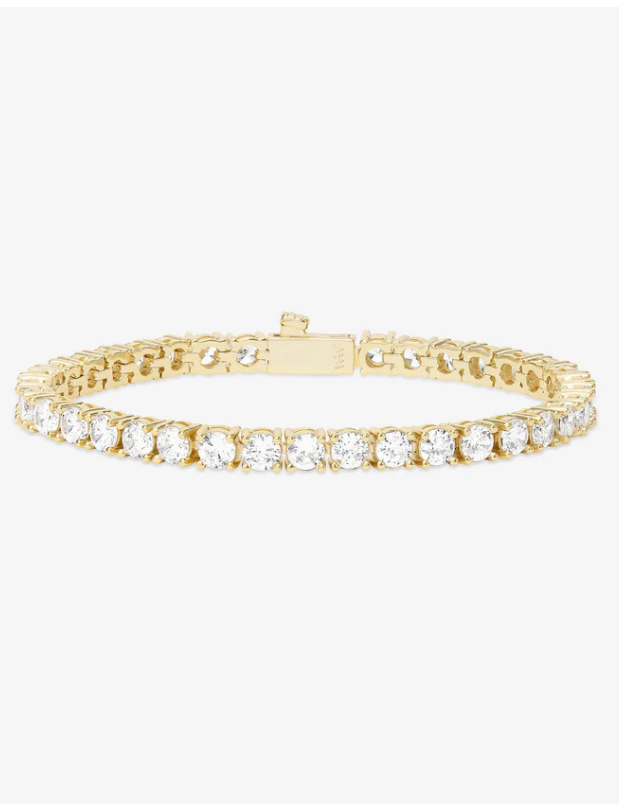 Grand Heiress Tennis Bracelet GOLD-WHITE 7