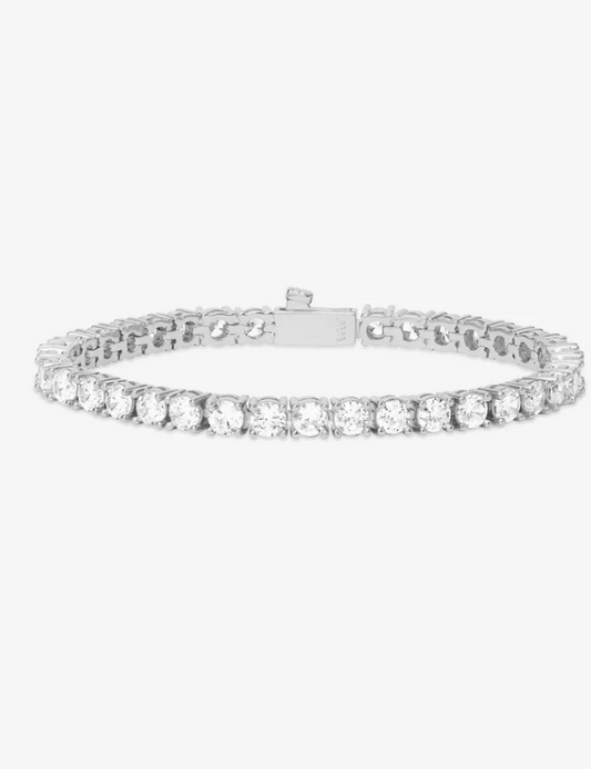 Grand Heiress Tennis Bracelet SILVER-WHITE 6