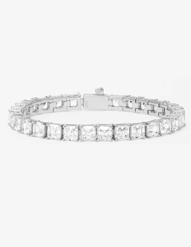 The Queen's Tennis Bracelet SILVER-WHITE 6