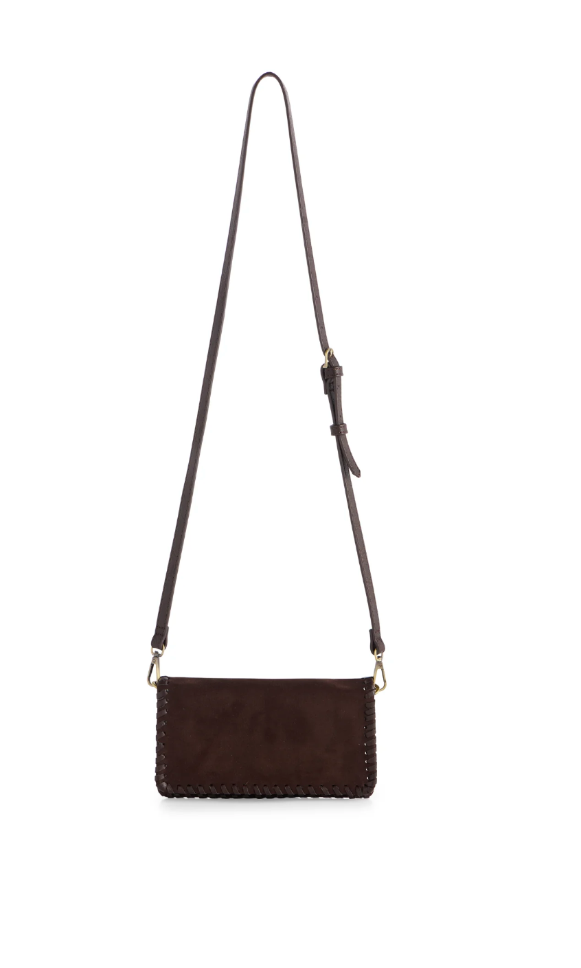 PIPER CROSS-BODY/ CLUTCH,CHOCOLATE