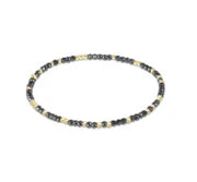 Hope Unwritten Silver Faceted Hematite 2mm Bead Bracelet
