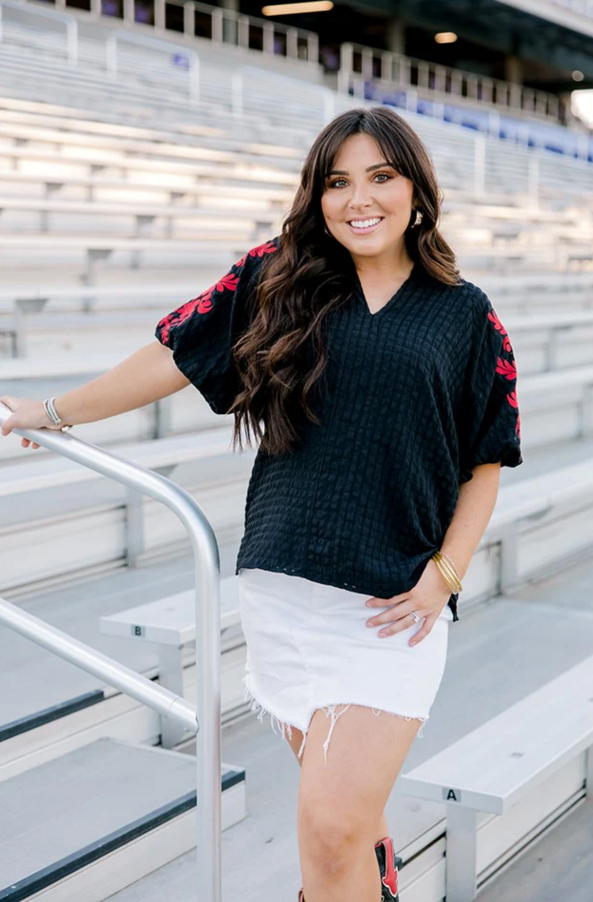 The Havanah Top Small Black/Red