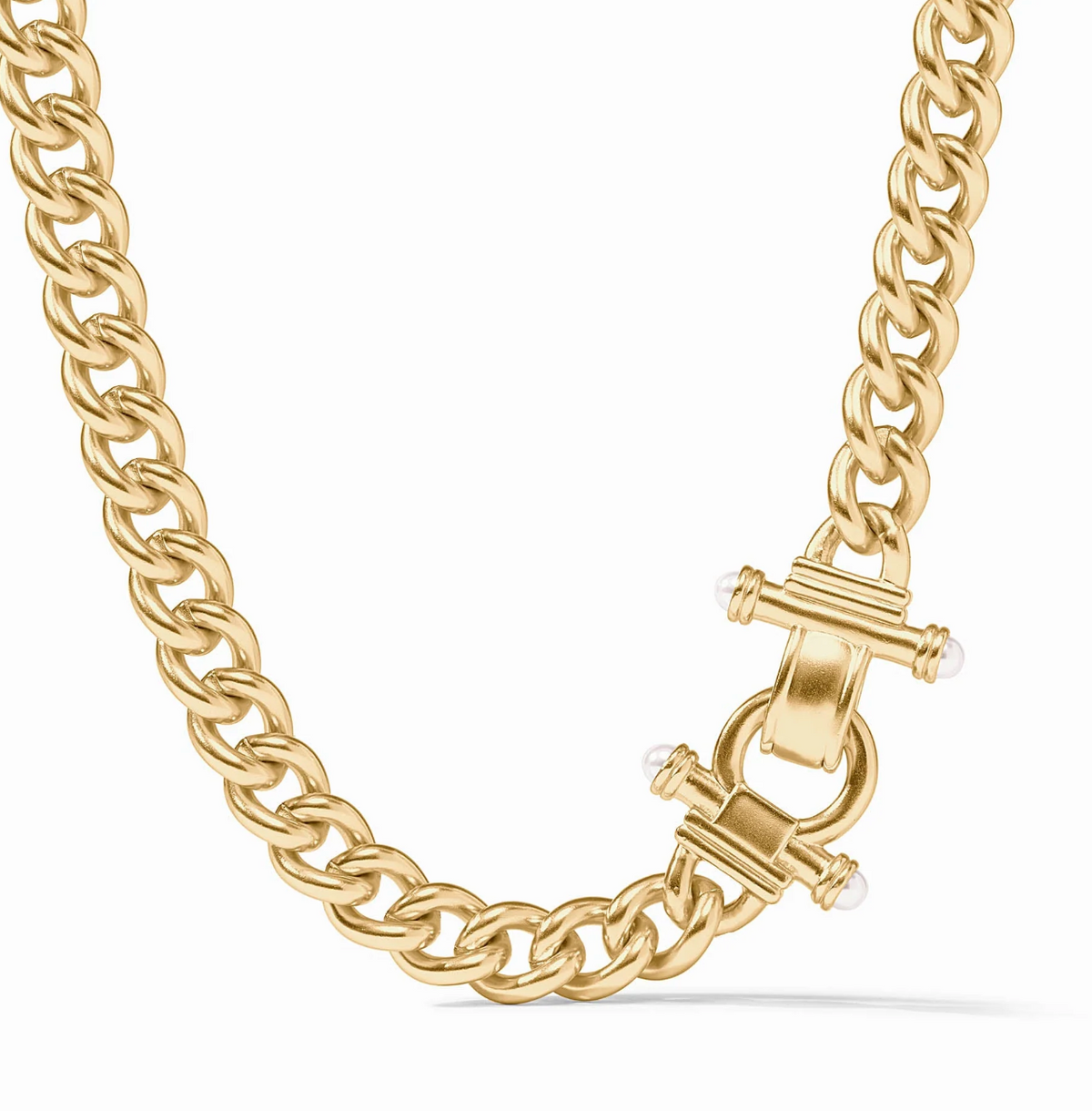 Dolce Demi Link Necklace-Pearl-OS