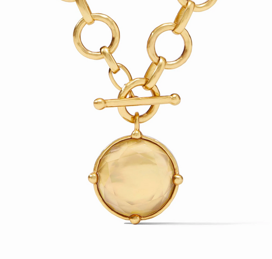 Honeybee Statement Necklace-Iridescent Champagne-OS