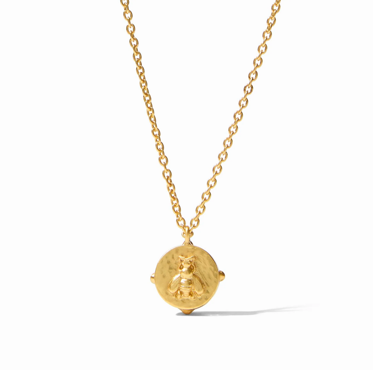 Honeybee Solitaire Necklace-Iridescent Bahamian Blue-OS