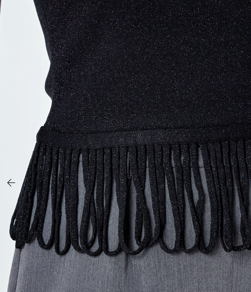 LUREX KNIT LOOP TOP