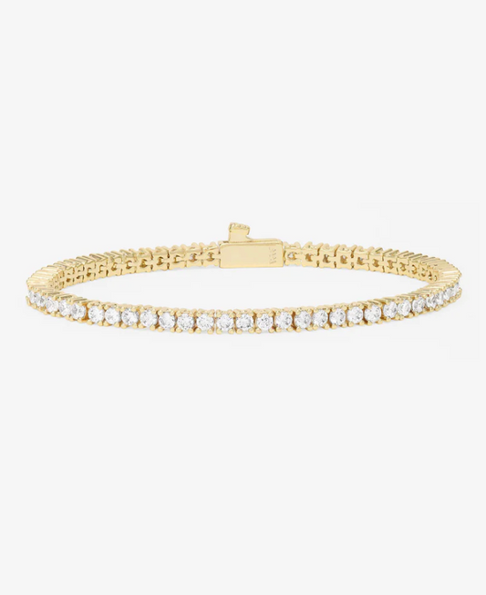 Heiress Tennis Bracelet GOLD-WHITE 7