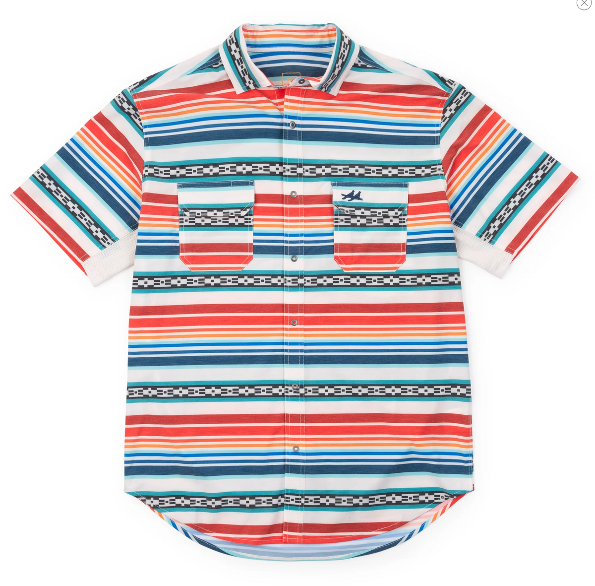 Rio Ultimate Outdoor Blend Short Sleeve Shirt - Aztec