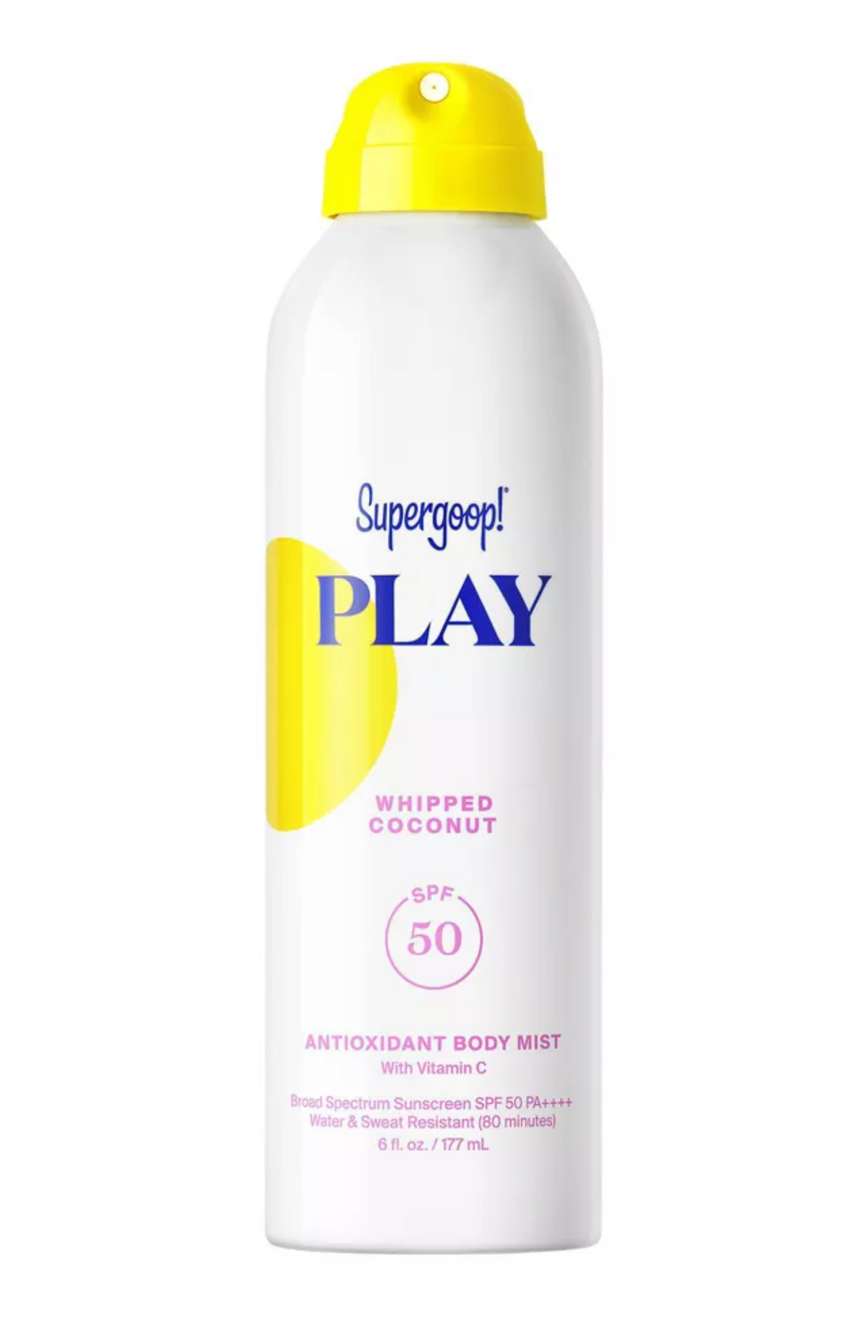 PLAY Antioxidant Body Mist SPF 50 with Vitamin C - Whipped Coconut 6oz