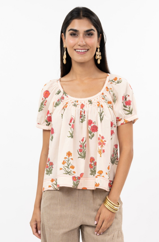 SMOCK AND BLOCK TOP