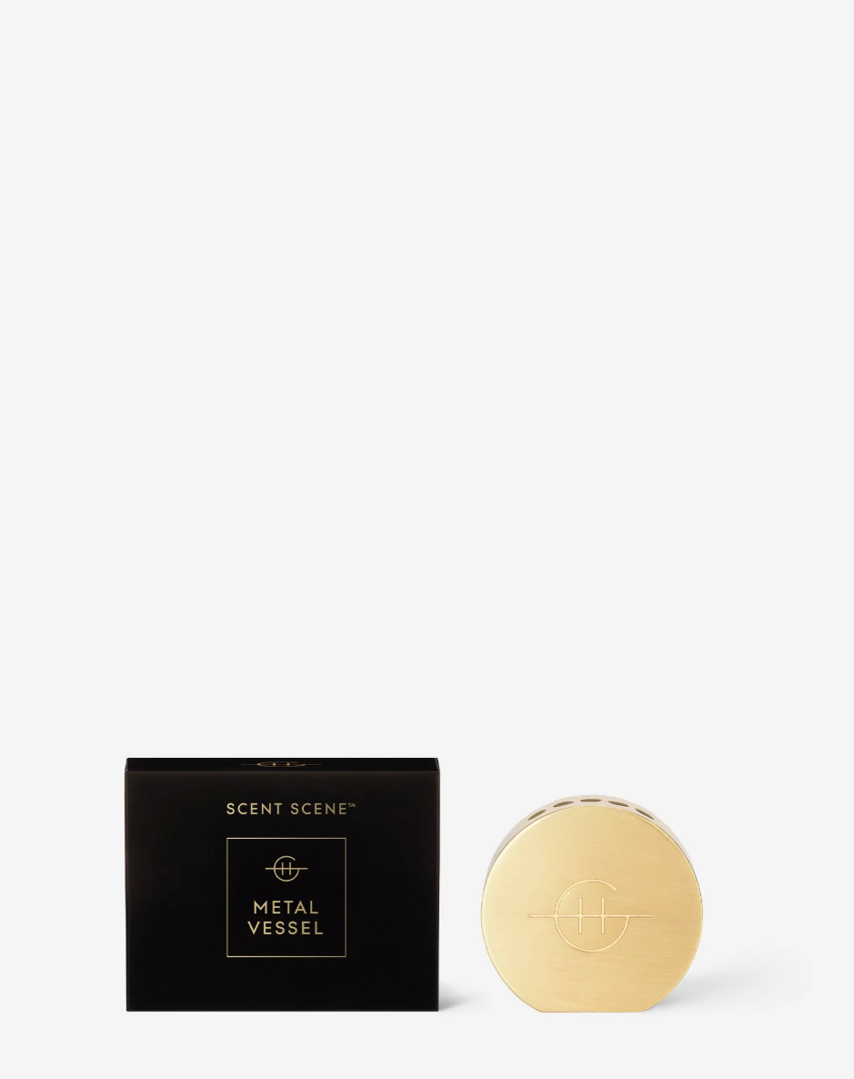 SCENT SCENE METAL VESSEL - GOLD