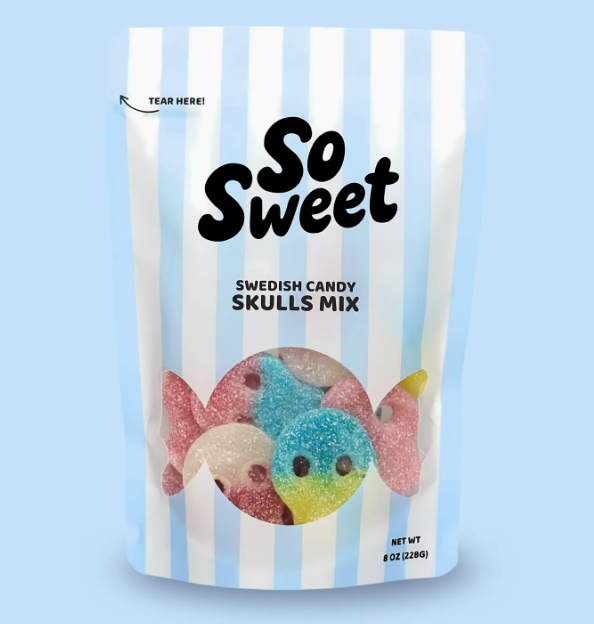 Swedish Candy Skulls Mix 8oz