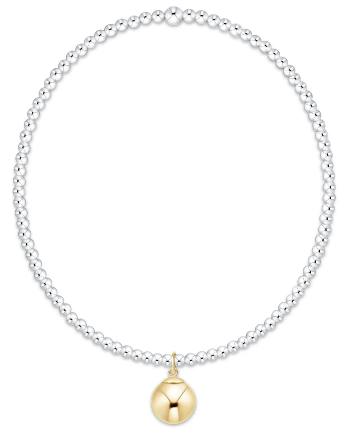 Classic Mixed Metal 2mm Bracelet - Classic Gold 8m