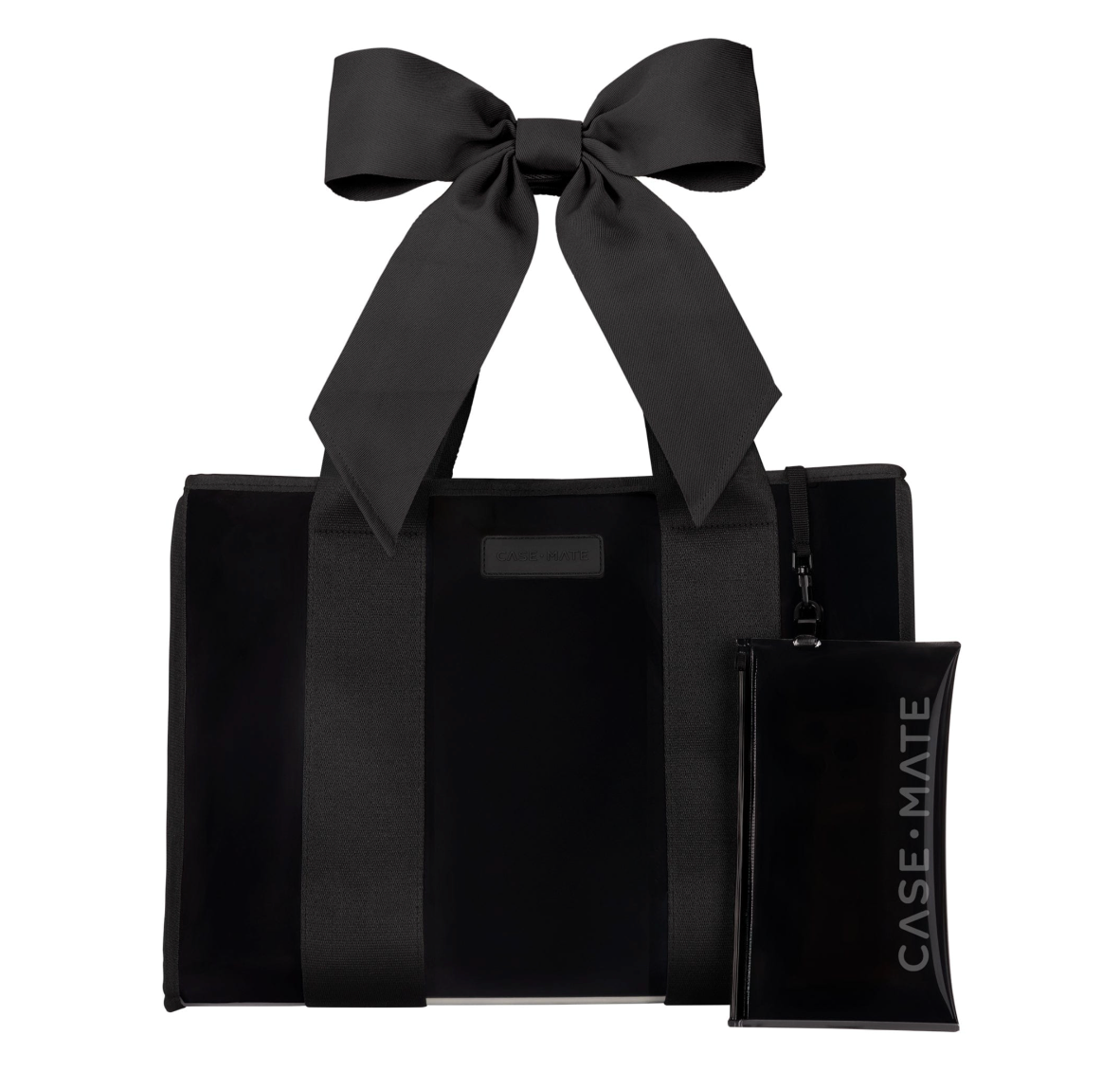 Jelly Bow Tote w/ Phone Pouch -  Midnight