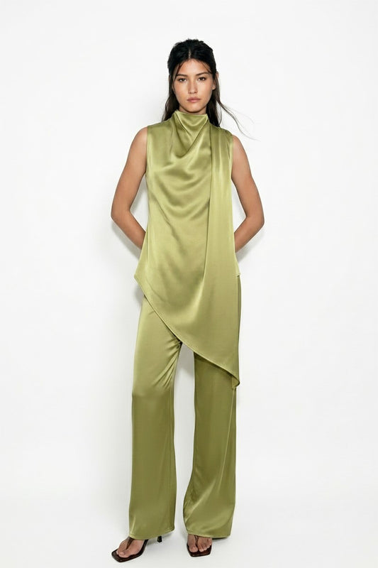 SATIN PANT - SET