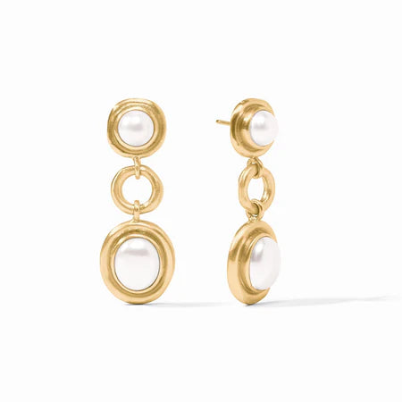 Wave Tier Earring Pearl