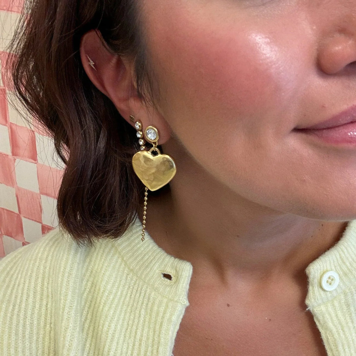BIG HEART EARRINGS - E-216