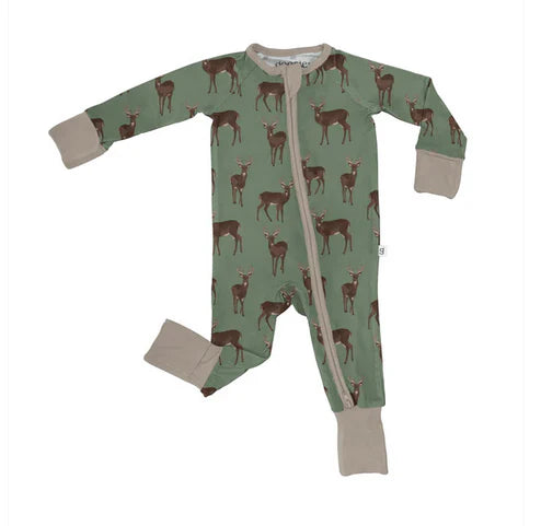 LS Zip PJ - Deer 6-12 mo