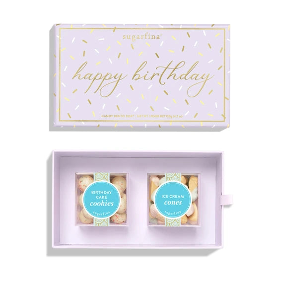 Happy Birthday - 2pc Candy Bento Box